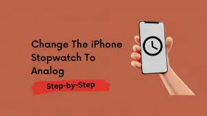Change Your iPhone Stopwatch Interface to Analog