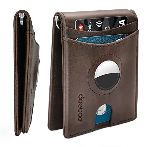 doeboe Slim Bifold AirTag Wallet is the best bifolde Apple AirTag wallet to keep cash and cards safe