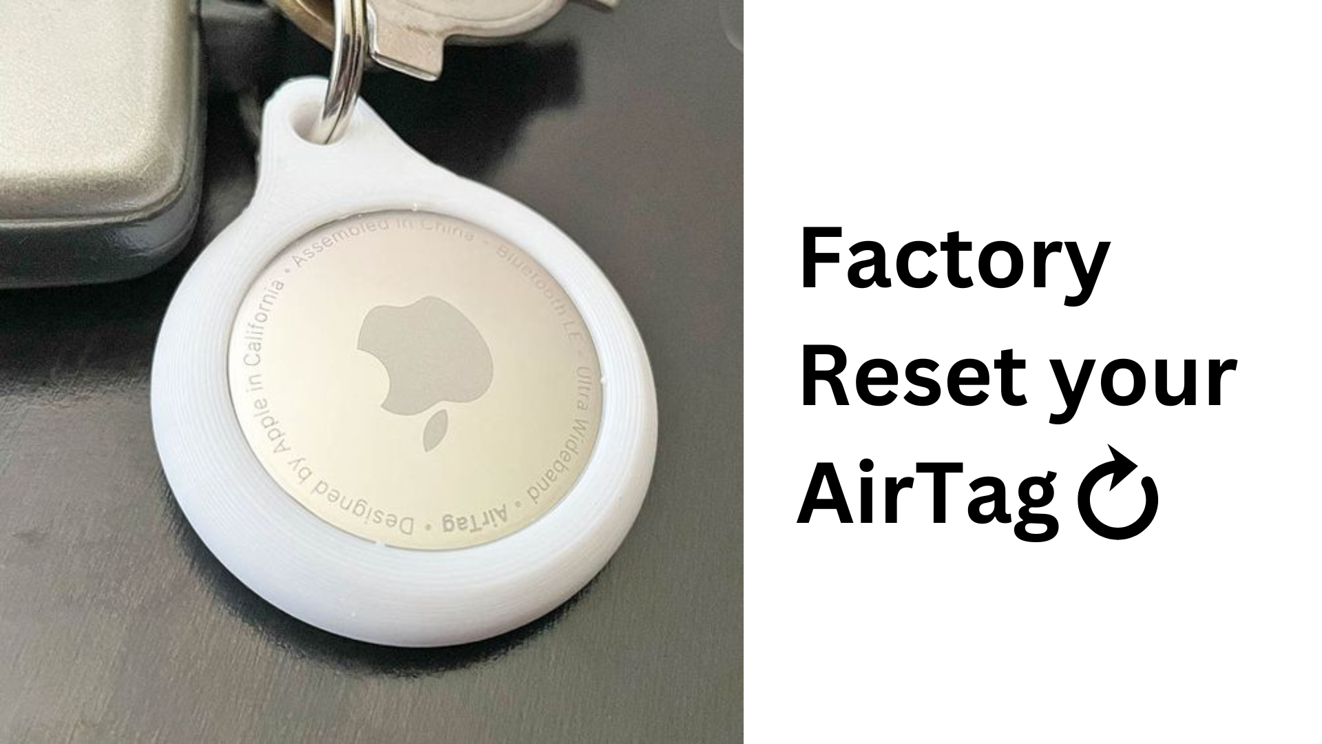 how to factory reset an AirTag