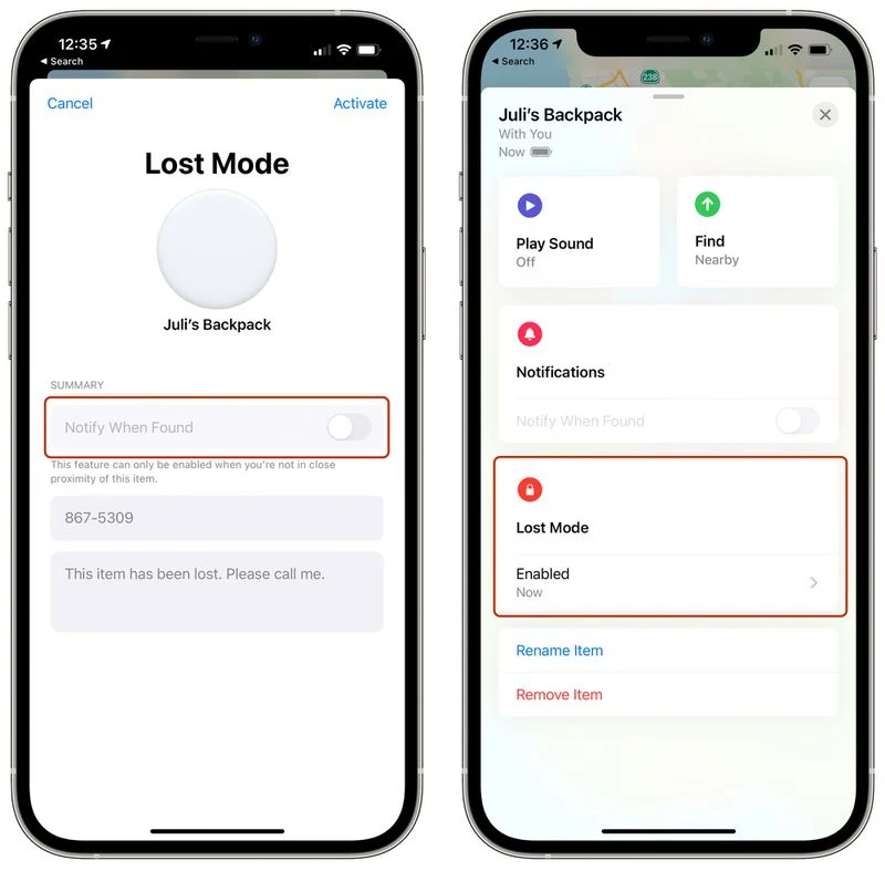 How to Put an AirTag in Lost Mode