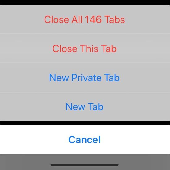 safari ios close window